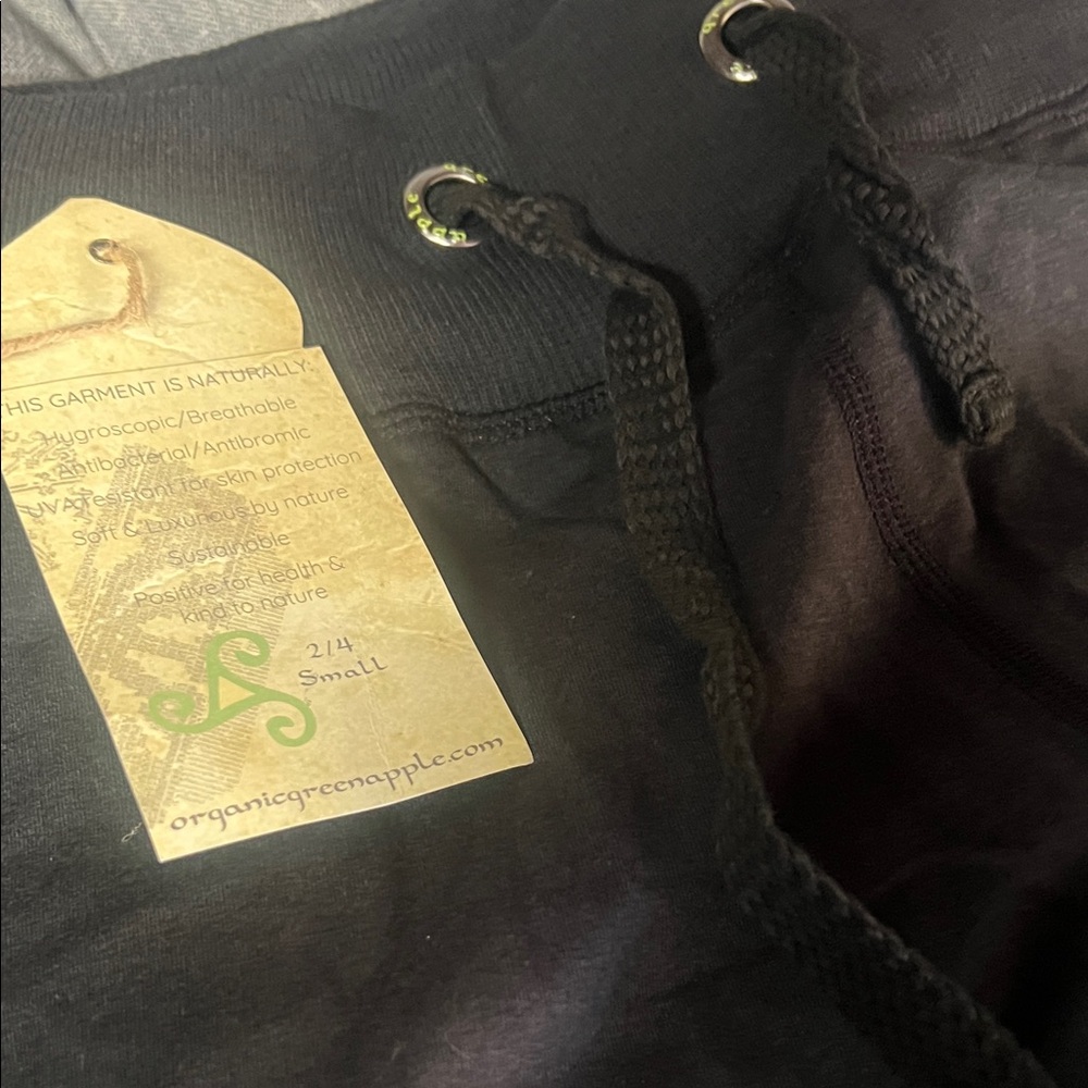 Green Apple Black Jogger Pants - Picture 2 of 3